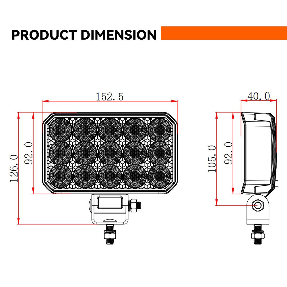 products/1530/LED SVETLO REFLEKTOR.jpg - LED REFLEKTOR - RADNO SVETLO 15.25x9.2cm 90W - Xenon Svetla Beograd